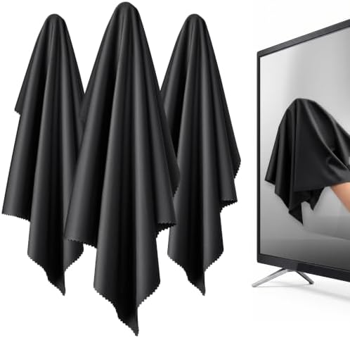 XL Premium Screen Cleaning Cloth 16"X16" 3 Pack Microfiber TV Screen Cleaner by Unknown