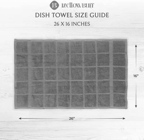 100% Cotton Terry Dish Towels, 4 Pack Plain, 16 x26 Inches, Super Soft and - Image 4