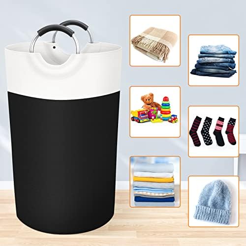 BlissTotes 90L Laundry Basket, Freestanding Collapsible Hamper - Image 4