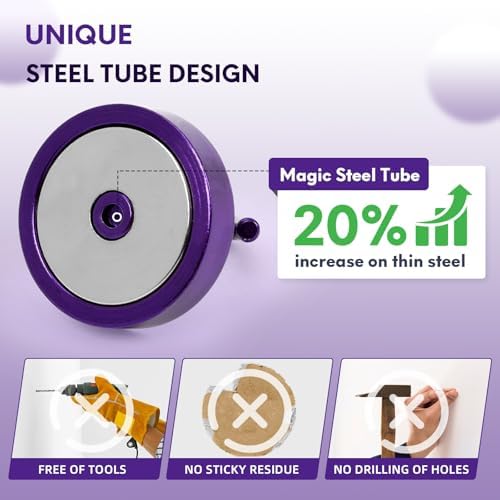 Neosmuk Magnetic Hooks Steel Tube Design - Image 2