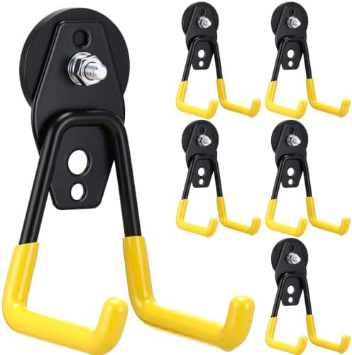 Landhoow 6 Pcs Large Magnetic Hooks Heavy Duty Garage Magnet Hooks Strong by Landhoow