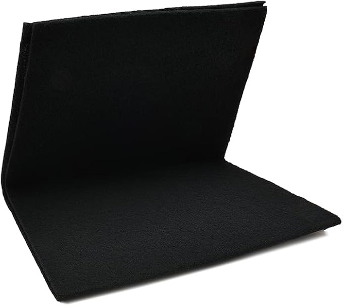 Cut-to-Fit Activated Carbon Filter Sheet Charcoal Air Vent Filters Pad Black Range Hood AC Replacement Fabric Filter 1 Pack 16" x 48" x 0.2"