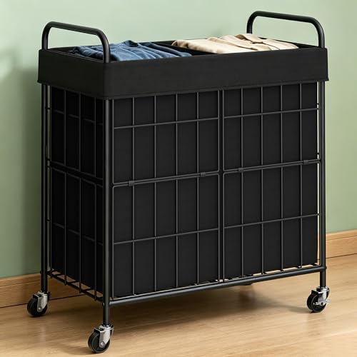 100L 2-Section Laundry Hamper by Heeytilly