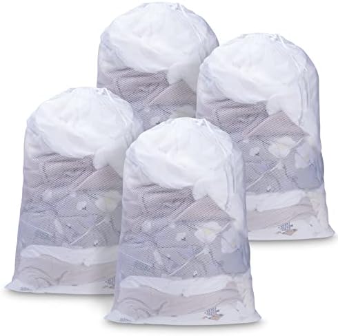 Meowoo 4Pcs Large Mesh Laundry Bag by MeowooOfficial