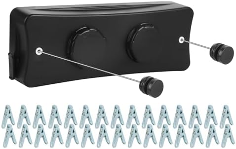 17Ft Retractable Clothesline Indoor/Outdoor, Comes by Unknown