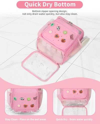 Hanging Shower Caddy Portable, Mesh Shower Bag - Image 3