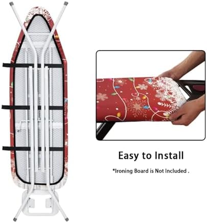 Ironing Board Cover Christmas String Lights Design Thick Table Top Ironing - Image 4