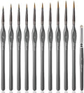 Golden Maple Miniature Paint Brushes Drybrush-10pcs Model Detail Paint Brush Set by goldenmaple