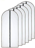 Hanging Garment Bag Black Side Breathable Dress Bags by HomeClean