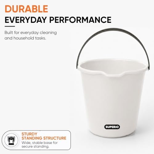 Superio 2.75 Gallon Plastic Cleaning Bucket - Image 6