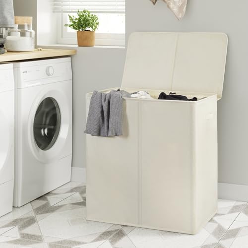 WOWLIVE 140L Double Laundry Hamper 2 Section - Image 4