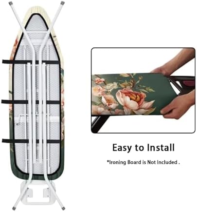 DISNIMO Hummingbird Floral Ironing Board Cover and Pad Extra Thick Heat - Image 5