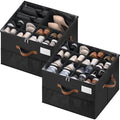 Shoe Organizer for Closet, Adjustable Storage Box Holds 32 Pairs by MSTONAL