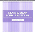 EHZNZIE Purple Shower Curtain Liner 72x72, PEVA Waterproof Bath Curtain by EHZNZIE