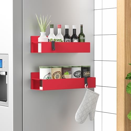 HuggieGems 2 Pack Magnetic Spice Storage Rack Organizer by HuggieGems