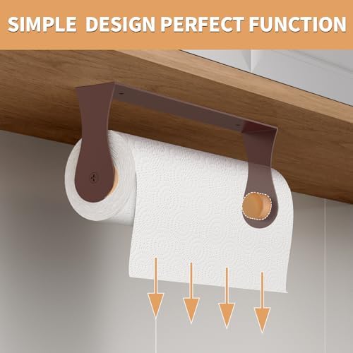 Paper Towel Holder Under Cabinet, Wall Mount, Adhesive or Drilling - Image 2
