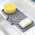 Sponge Holder for Kitchen Sink, Dish Sponge Holder Soap Tray by JIUBAR