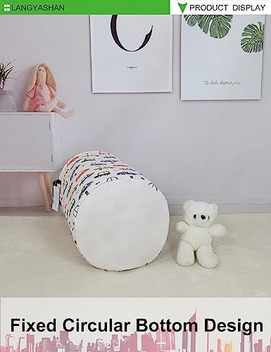 Round Laundry Basket Collapsible Storage Hamper - Image 7