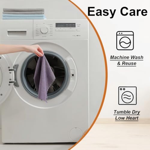 80 Pack Microfiber Cleaning Cloth Roll, Lint Free Rags & Tear Away Reusable - Image 6