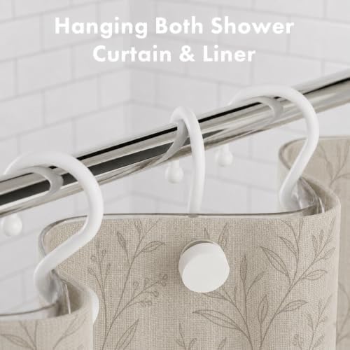 Bathway Plastic Shower Curtain Hooks, Decorative Hooks - Image 3