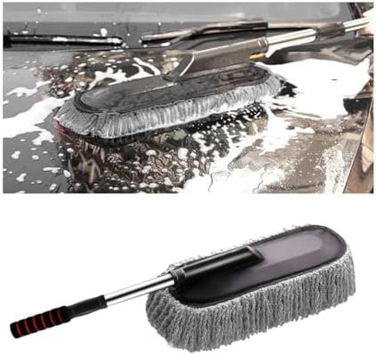 Car Duster Exterior Scratch Free, Microfiber Vehicle Dust Cleaning Brush by BCOWPV