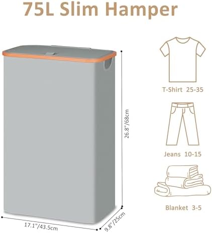 Vincona Slim Laundry Basket - Image 3
