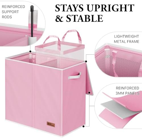 Simple Houseware Double Laundry Hamper - Image 3
