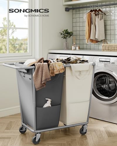 SONGMICS 2-Section Laundry Basket - Image 2