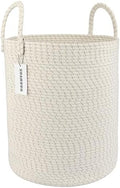 XUANGUO Cotton Rope Laundry Basket Hamper by XUANGUO