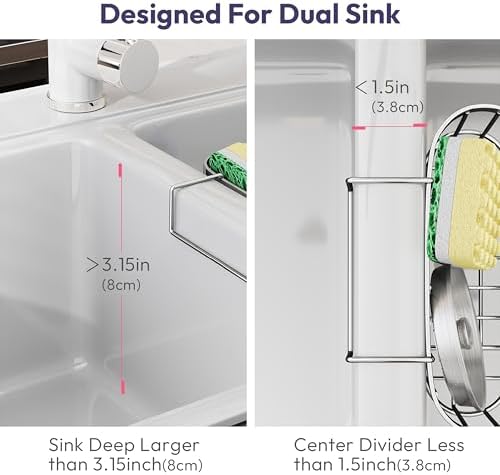 SWTYMIKI Sponge Holder for Kitchen Sink - Image 2