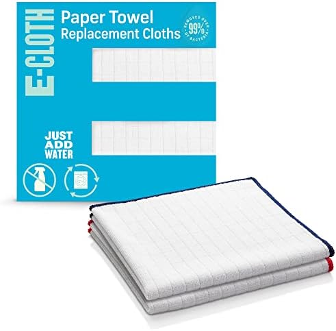 E-Cloth Wash & Wipe Dish Cloth, Microfiber Cleaning Cloth Reusable Paper Towel by E-Cloth