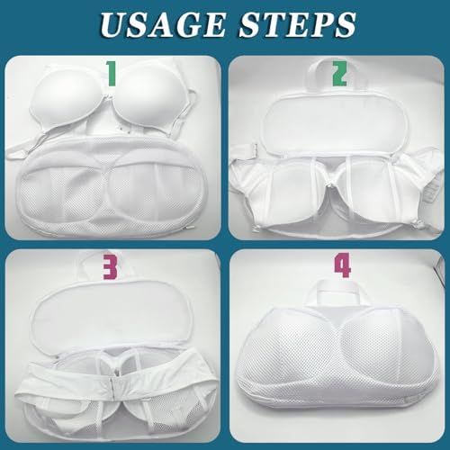 2 Pack Large Bra Laundry Bags for Washing Machine, Lingerie Bag for Washing - Image 5