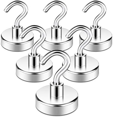 Neosmuk Magnetic Hooks for Cruise Cabins, 85lb+ Heavy Duty, 6 Pack by Neosmuk