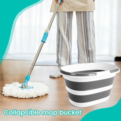 Collapsible Mop Bucket with Handle - Image 4