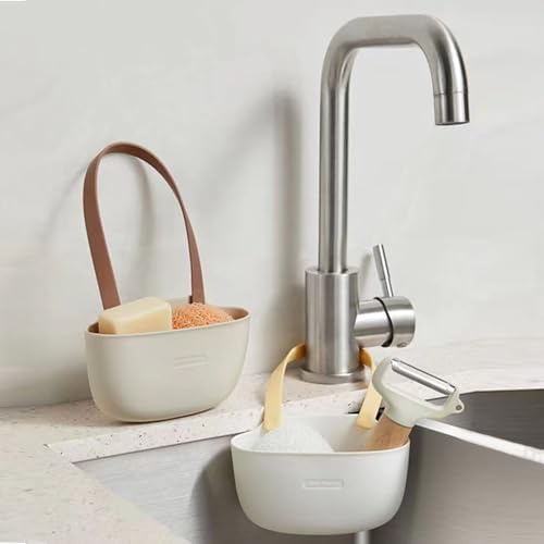 Silicone Sponge Holder for Kitchen Sink Caddy, Saddle Faucet Caddy Sink - Image 5