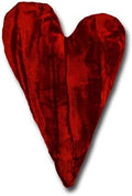 4" Handmade Velvet Essence Heart Sachet Pillow – Flaxseed Fill, Lavender Scented by CandiAndi