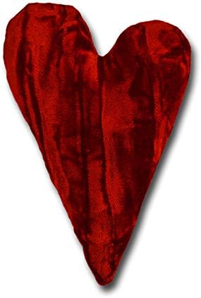 4" Handmade Velvet Essence Heart Sachet Pillow – Flaxseed Fill, Lavender Scented by CandiAndi