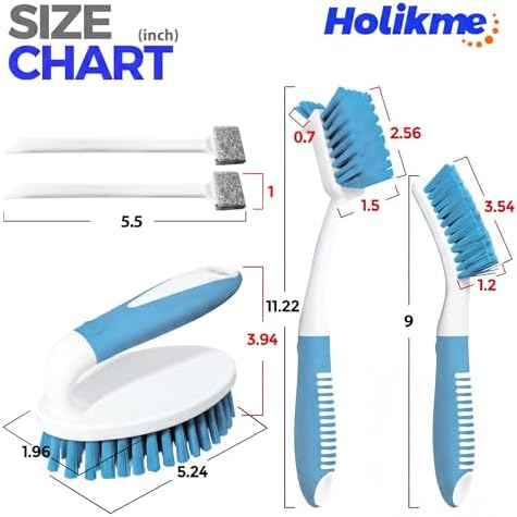 Holikme Cleaning Brush Set for Household Use, Scrub Brush, Kitchen Brush - Image 6