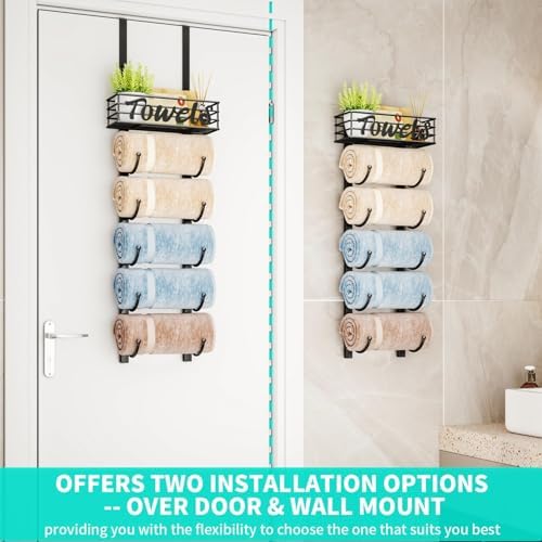 HapiRm Towel Racks for Bathroom Storage - Image 3