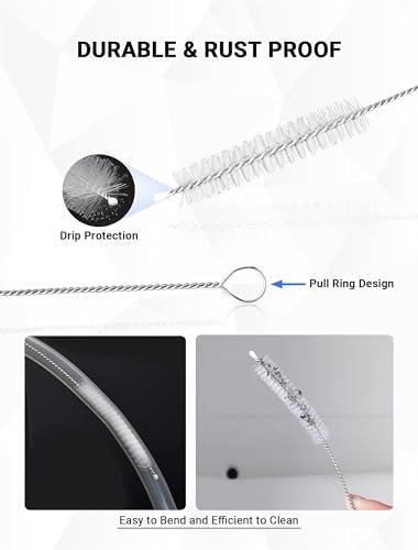 SARDVISA 66 Inch Drain Cleaning Brush, Flexible Long Pipe Cleanner Tool - Image 6
