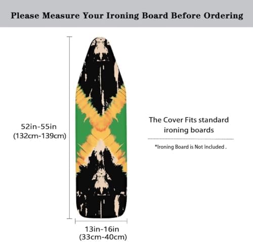 Jamaica Flag Ironing Board Cover Protective Sleeve - Image 5