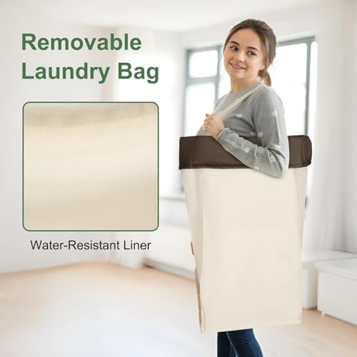2PK Rolling Laundry Basket - Image 3
