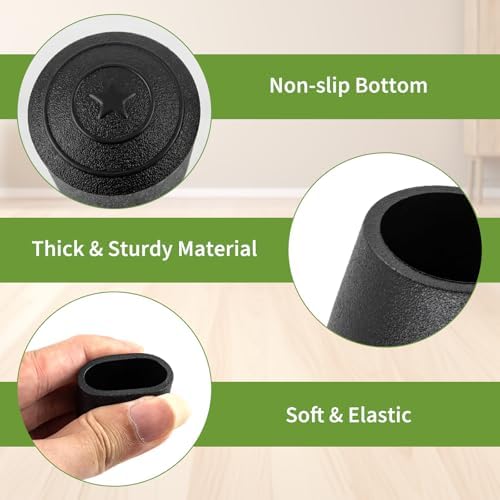 Rubber Leg Caps for Ironing Board, Floor Scratch & Noise Protection 8 Pack - Image 4