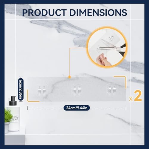 YASONIC 2-Pack Shower Caddy Adhesive Replacement - Image 5