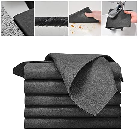5PC Thickened Magic Cleaning Cloth, Reusable Microfiber Cleaning Rags by Duirubeo