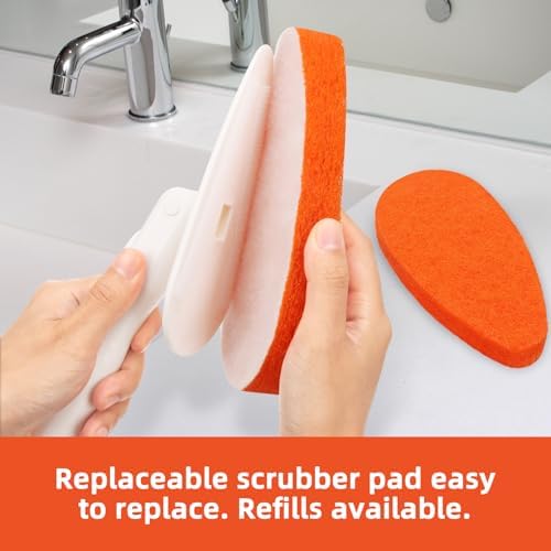 Qaestfy Bathtub Scrubber, Adjustable Long Handled Scrub Brush - Image 3