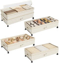 Kitstorack 4 Pack Height-adjustable Under Bed Storage by Kitstorack
