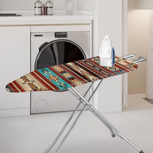 GLENLCWE Tribal Native Aztec Stripe Ironing Board Cover, South Style Iron Pad - Image 2