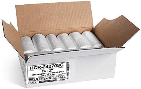 Aluf Plastics 12 Gal Clear Trash Bags, 8 Micron - Image 2