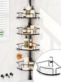 ALLZONE Corner Shower Caddy Tension Pole, 4 Hang-On Basket by ALLZONE